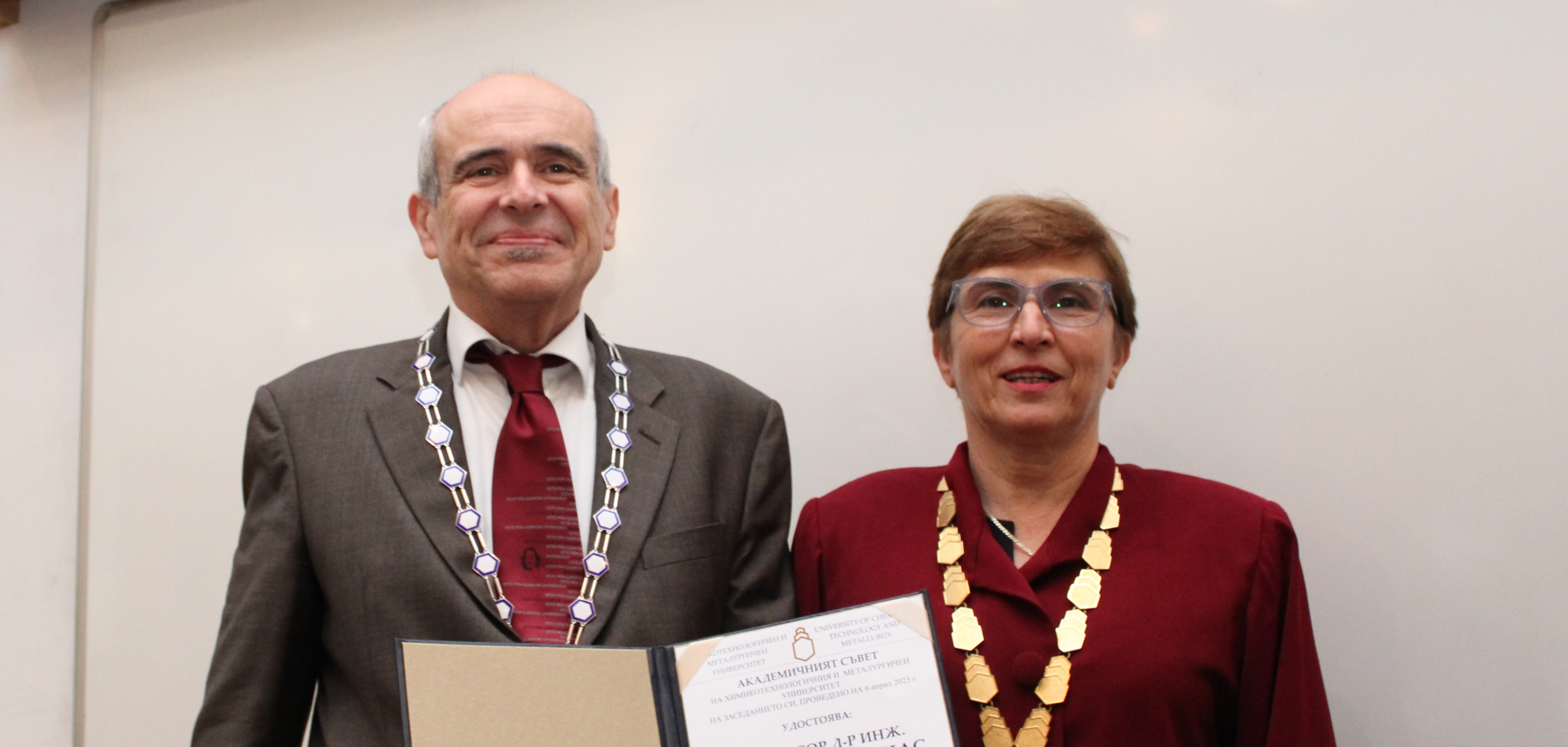 Honorary Doctor from Sofia (UCTM) for Prof. Tsotsas